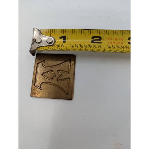 Gravograph Miscellaneous BRASS funky letters Typeset Printer 1 1/4" tall 2.4 LBS - Picture 6 of 8